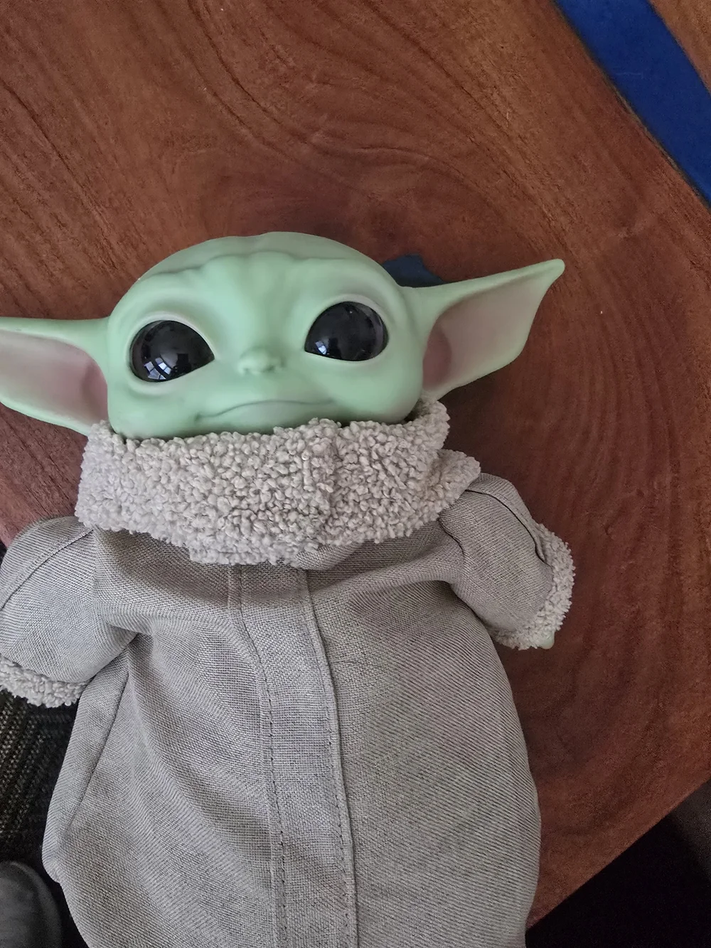 Star Wars Grogu Plush Doll in Green with Tan Sherpa Coat